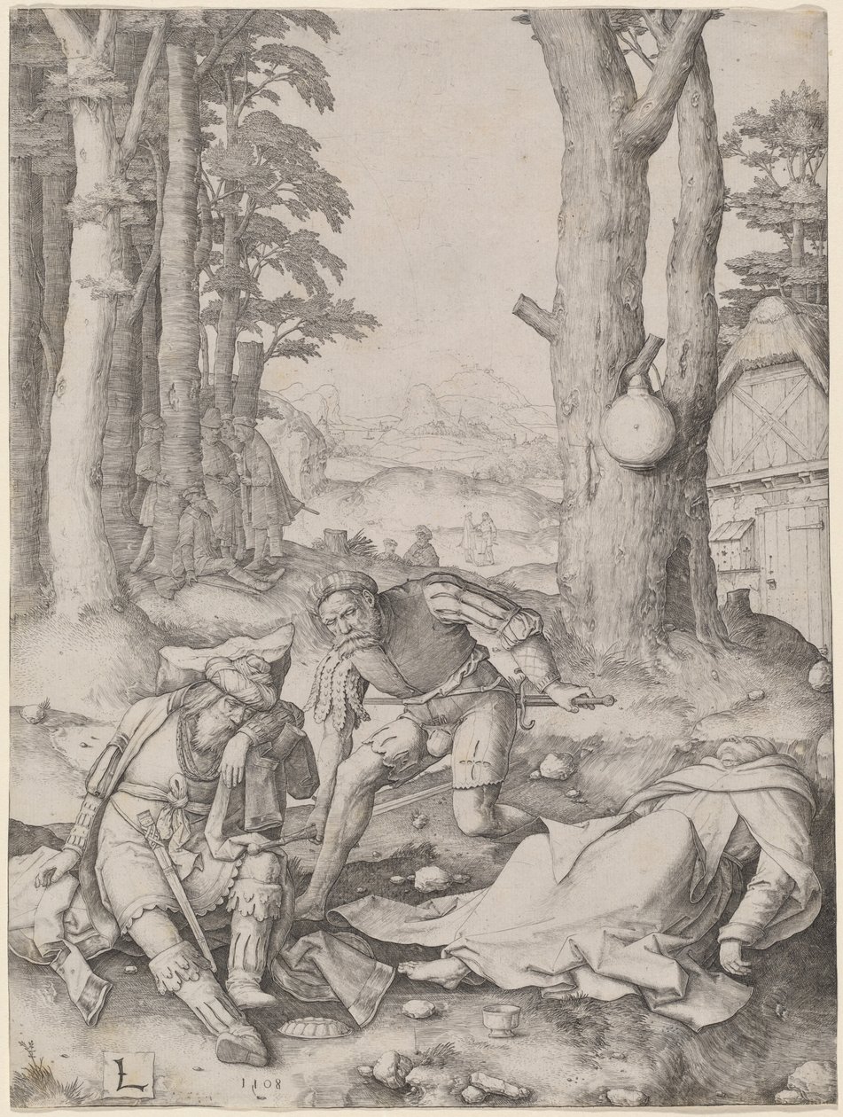 Maometto e il monaco Sergio da Lucas van Leyden