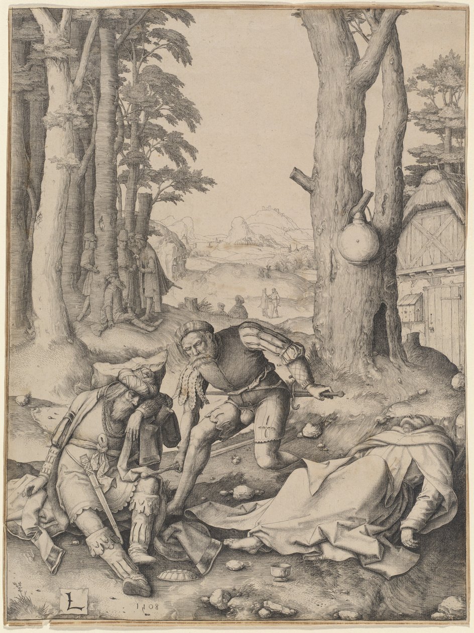 Maometto e il monaco Sergio da Lucas van Leyden