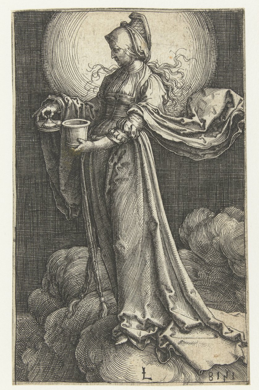 Maria Maddalena tra le nuvole da Lucas van Leyden