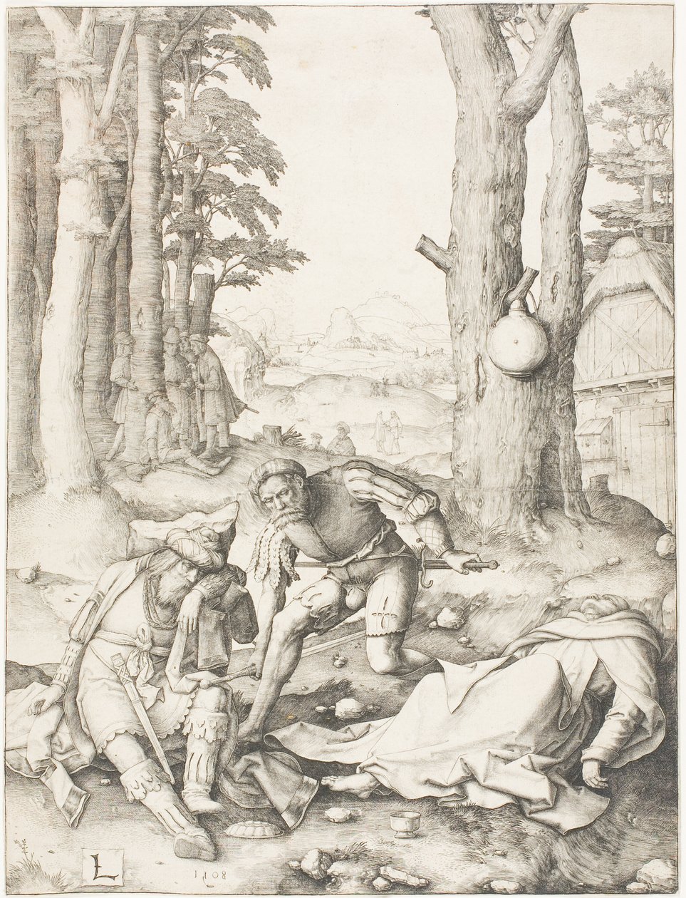 Maometto e il monaco Sergio da Lucas van Leyden
