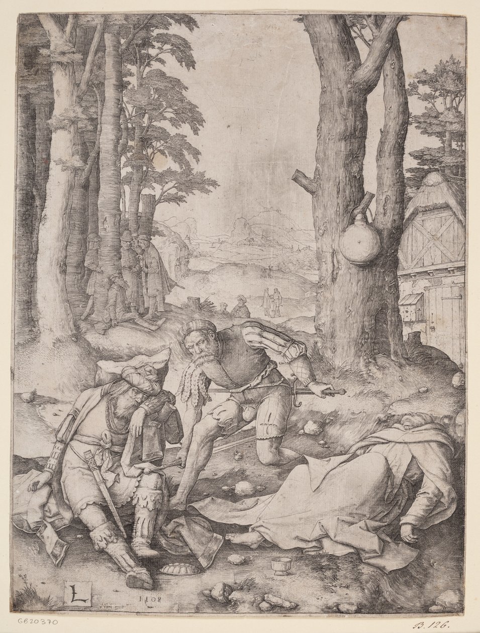 Maometto e il monaco Sergio da Lucas van Leyden