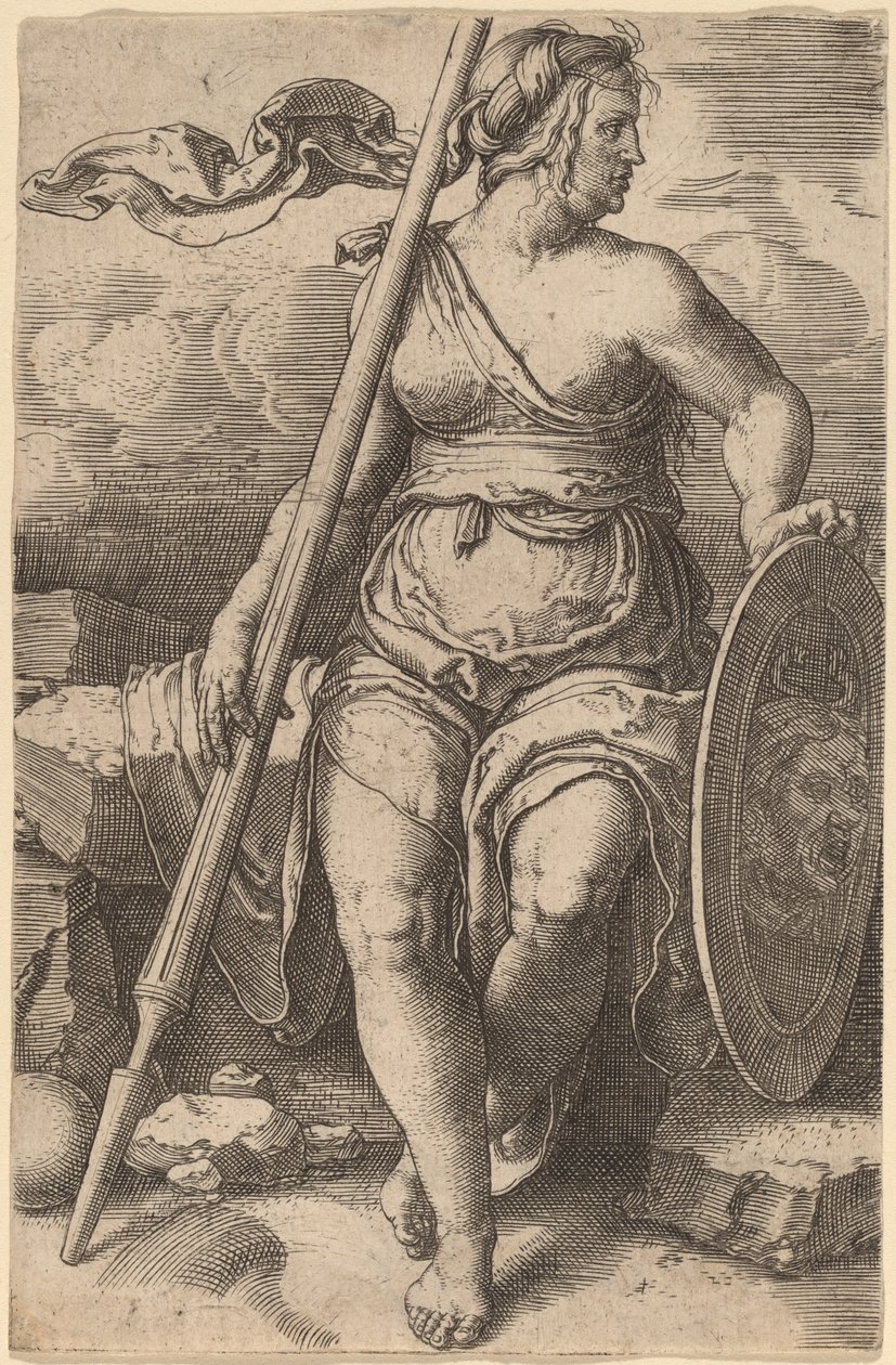 Pallade Atena da Lucas van Leyden
