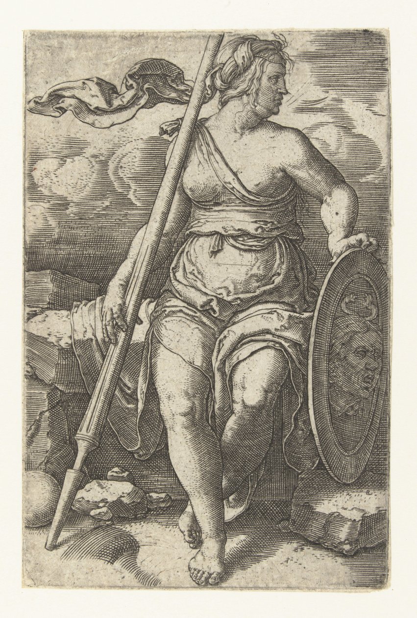 Pallade Atena da Lucas van Leyden