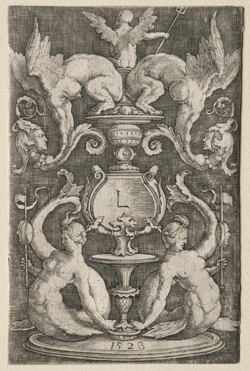 Pannello ornamentale, 1528 da Lucas van Leyden