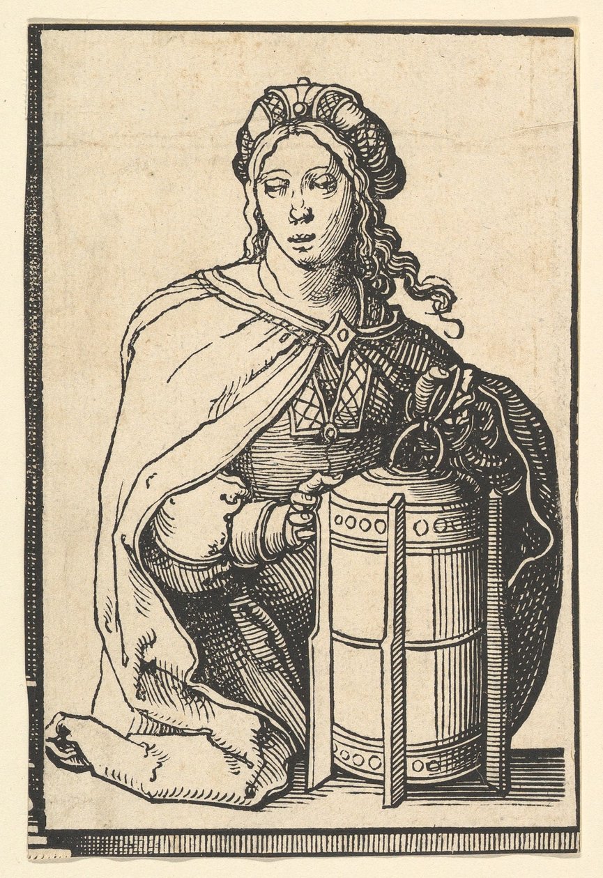 Sibilla Persiana, dalla serie delle Sibille, ca. 1530 da Lucas van Leyden