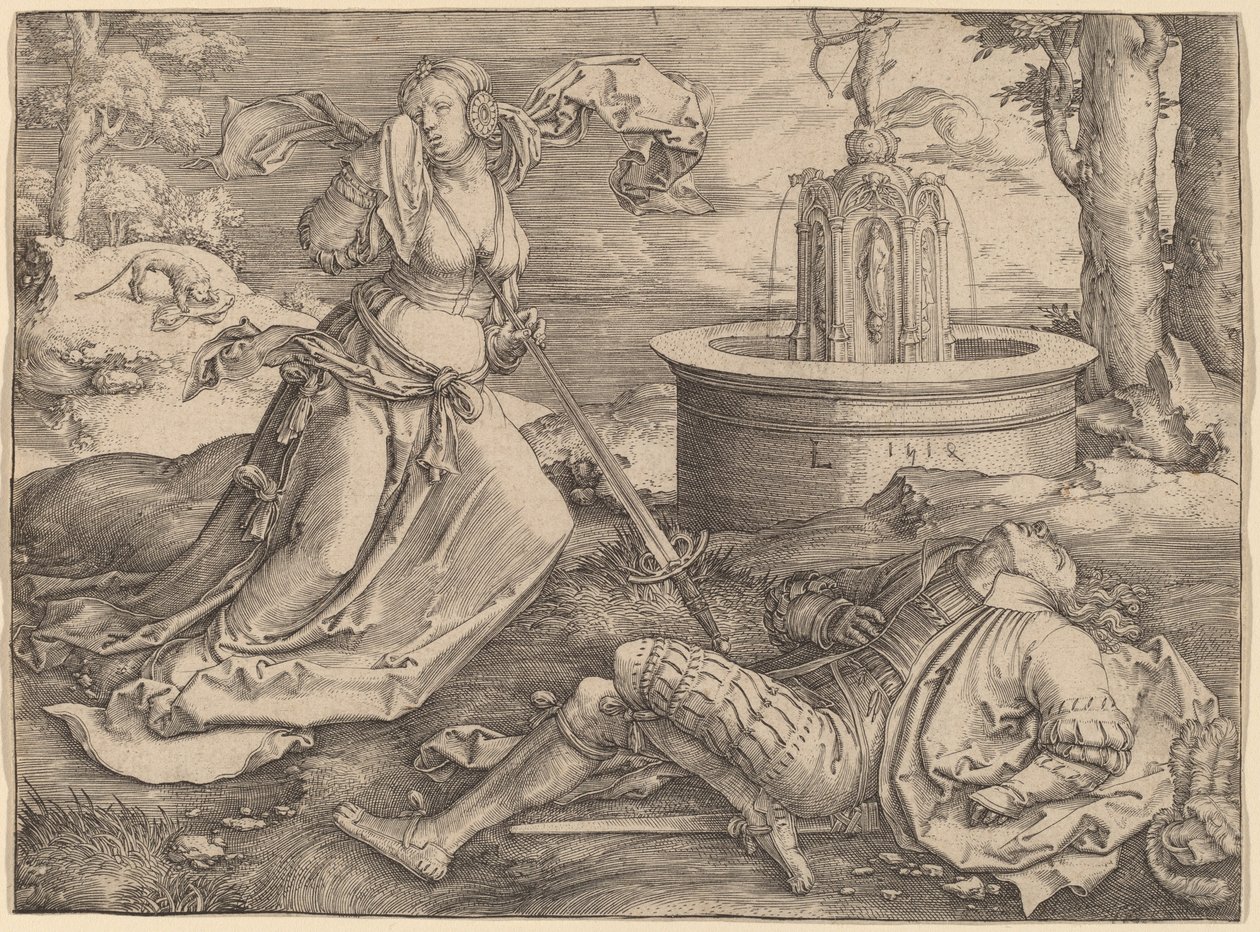 Piramus e Thisbe da Lucas van Leyden