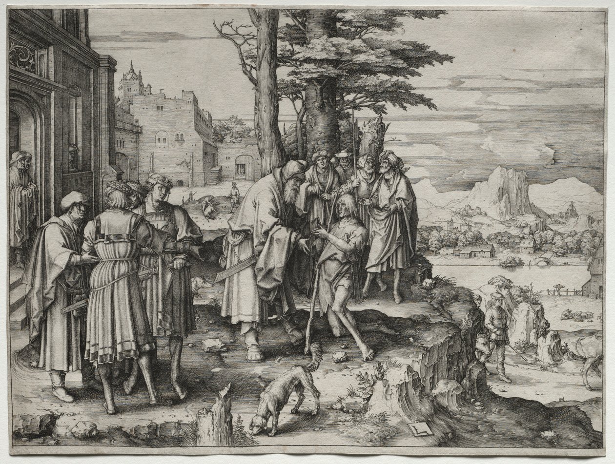 Ritorno del figliol prodigo, c. 1510 da Lucas van Leyden