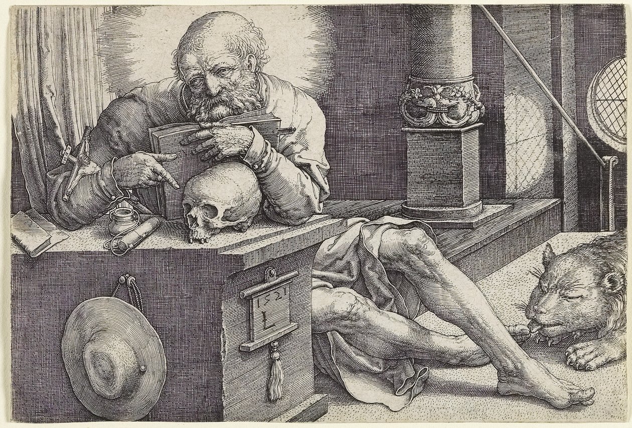 San Girolamo nel suo studio, 1521 da Lucas van Leyden