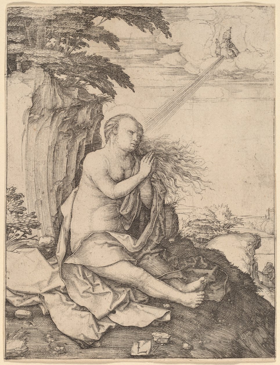 Santa Maria Maddalena nel deserto da Lucas van Leyden