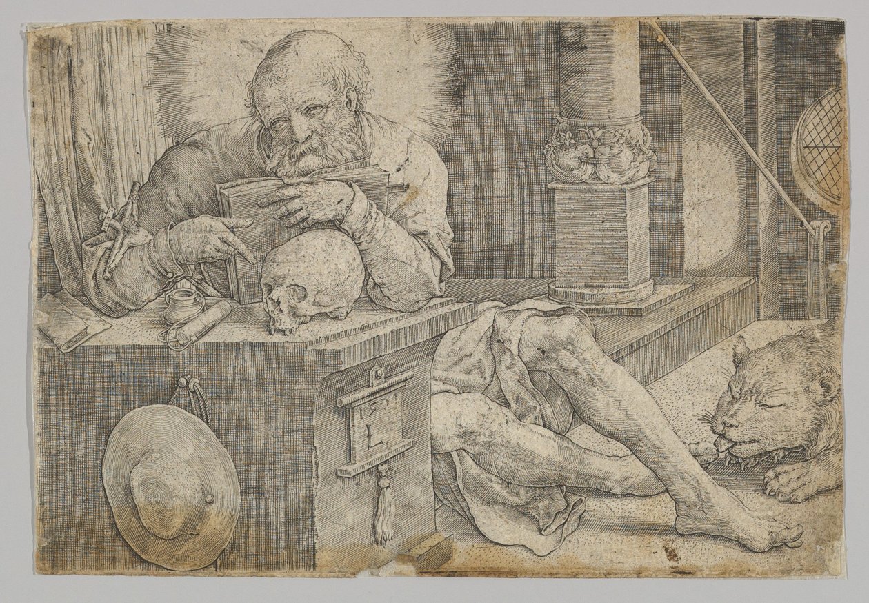 San Girolamo nel suo studio da Lucas van Leyden