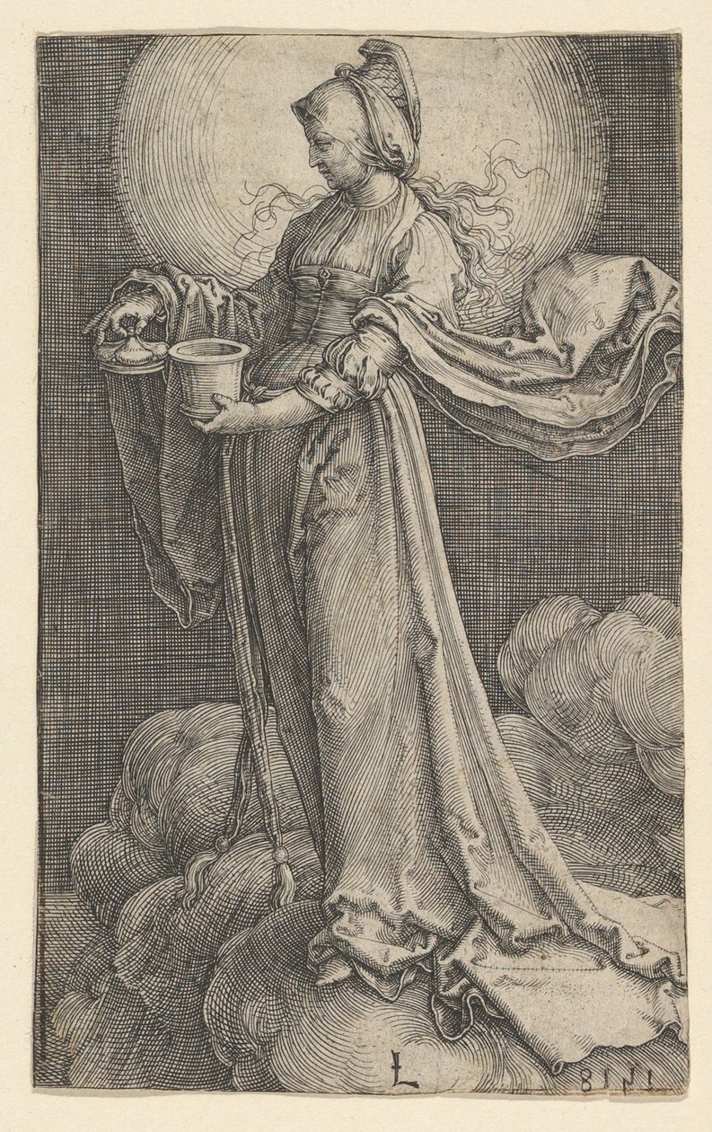 Santa Maria Maddalena sulle nuvole, 1518 da Lucas van Leyden