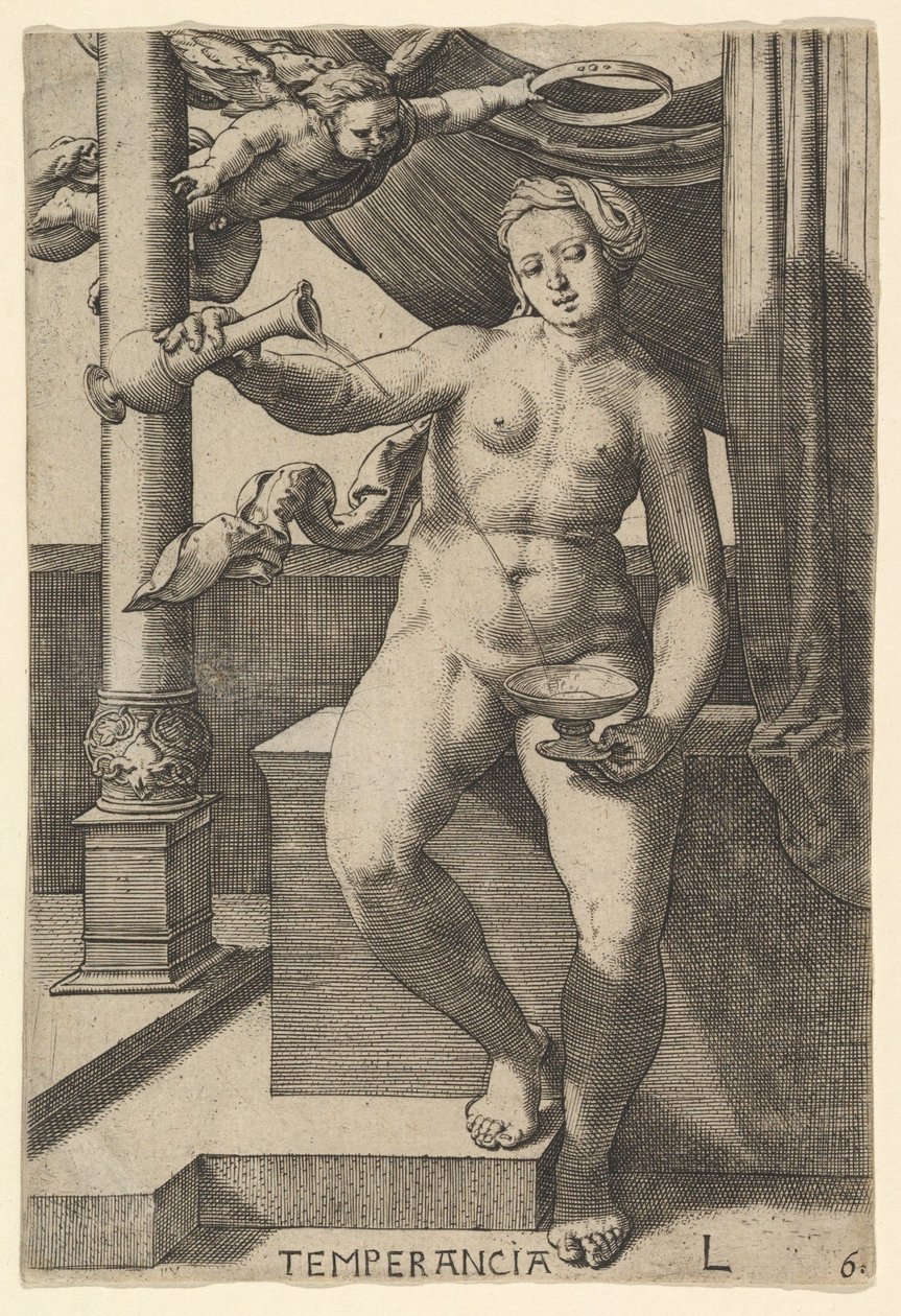Temperanza Temperancia, 1530 da Lucas van Leyden