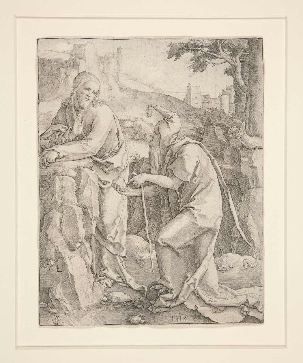 Tentazione di Cristo da Lucas van Leyden