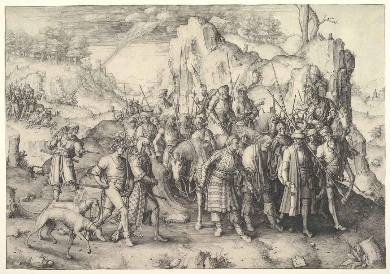 La conversione di san Paolo da Lucas van Leyden