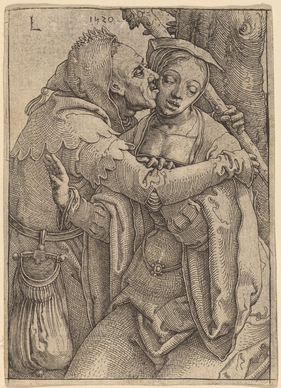 Il Matto e la Donna da Lucas van Leyden