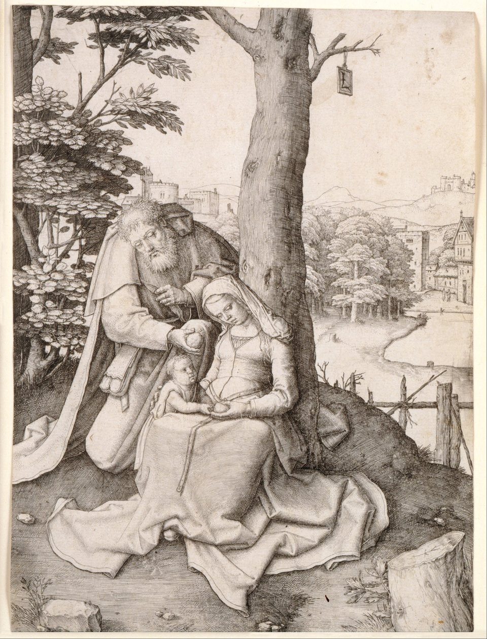 La Sacra Famiglia da Lucas van Leyden