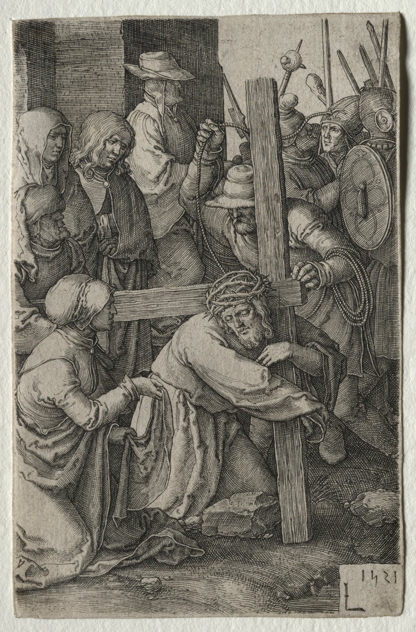 La Passione: Cristo che porta la croce da Lucas van Leyden