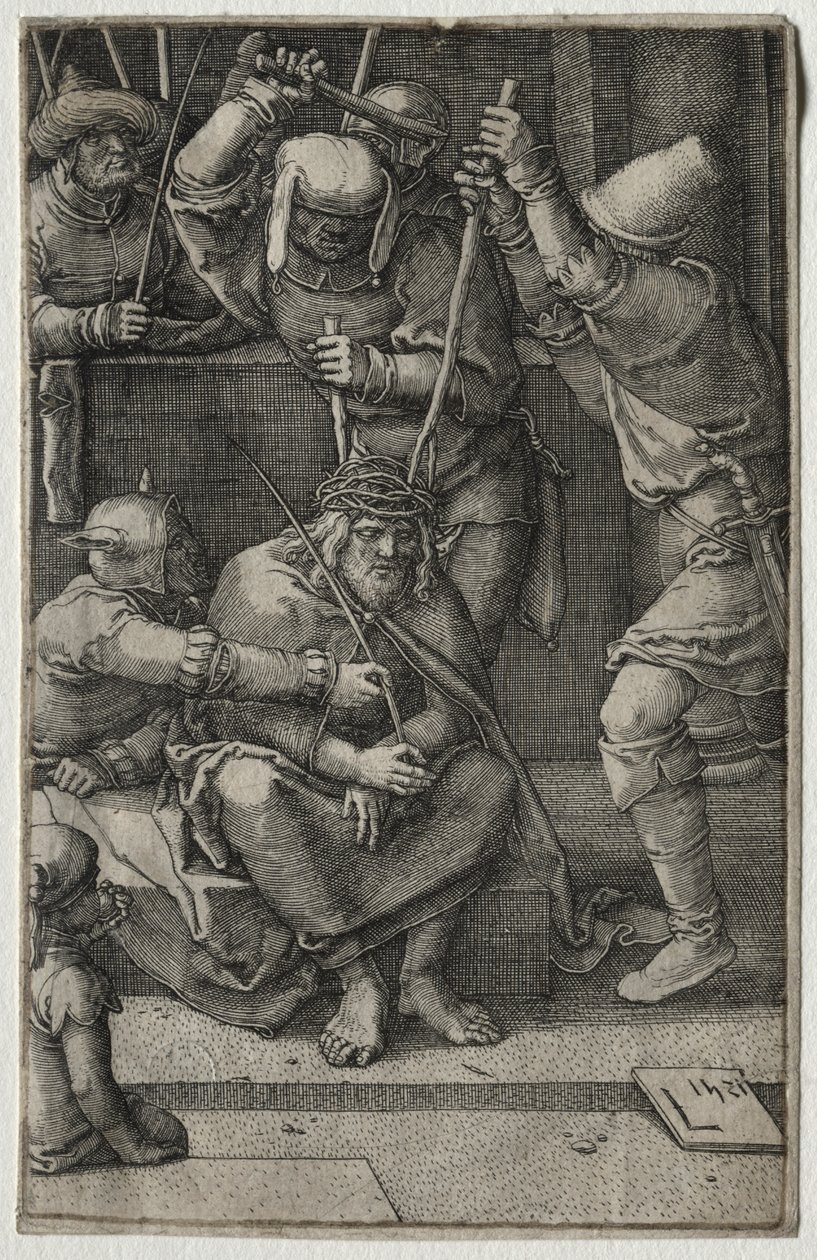 La Passione: Cristo incoronato di spine da Lucas van Leyden
