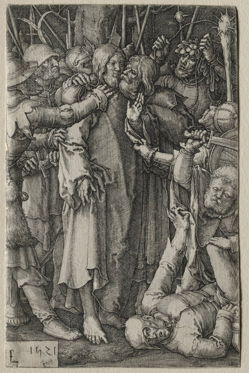 La Passione: La cattura di Gesù, 1521 da Lucas van Leyden