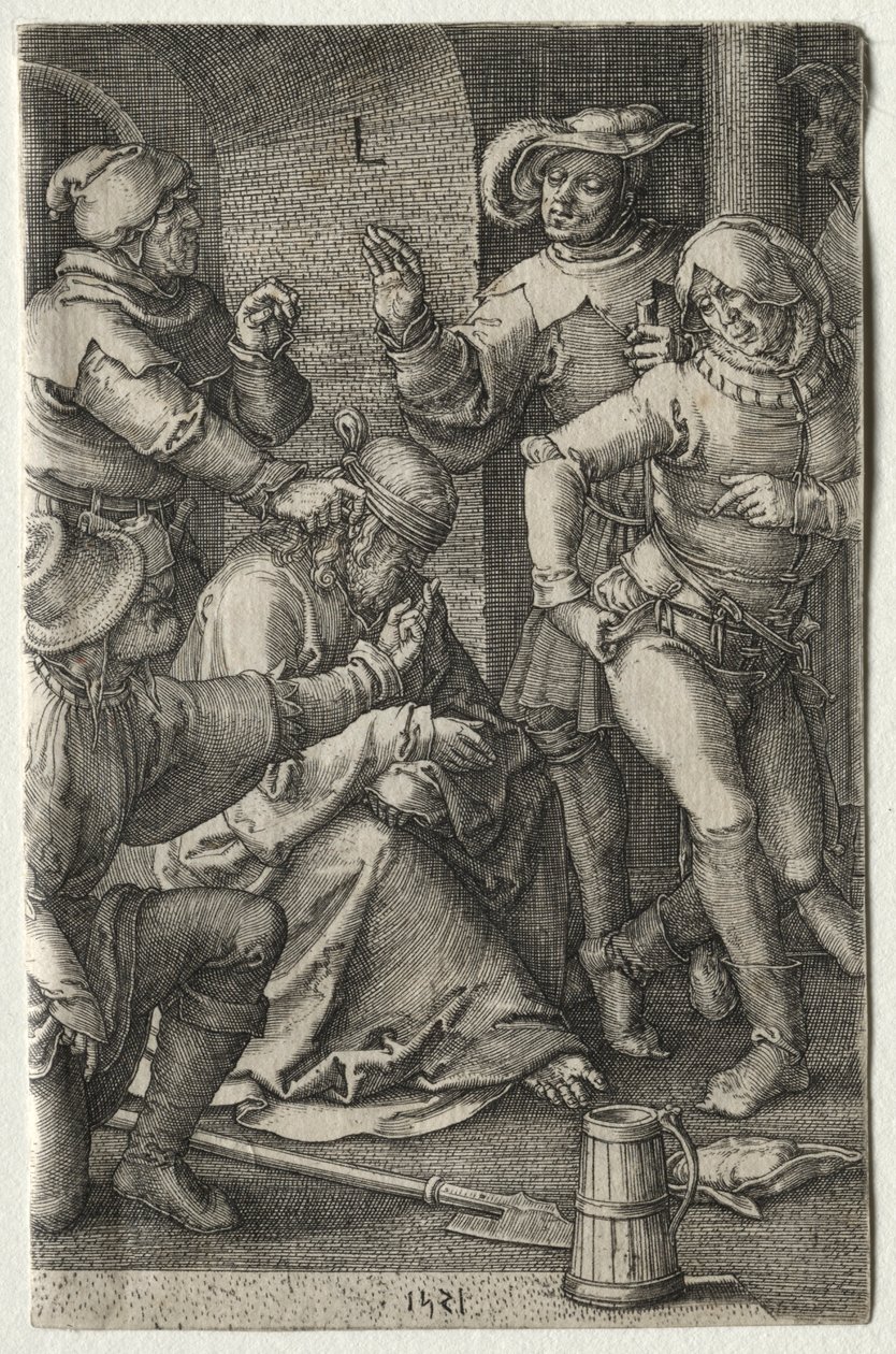 La Passione: La derisione di Cristo, 1521 da Lucas van Leyden