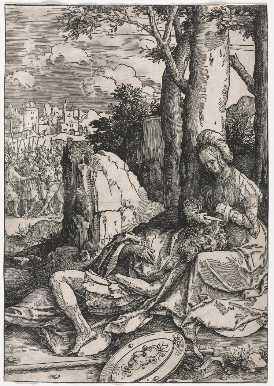 Il potere delle donne: Sansone e Dalila, c. 1512 da Lucas van Leyden