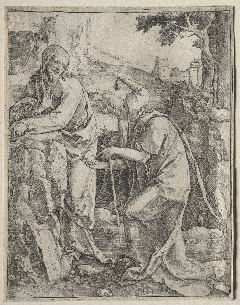 La tentazione di Cristo da Lucas van Leyden