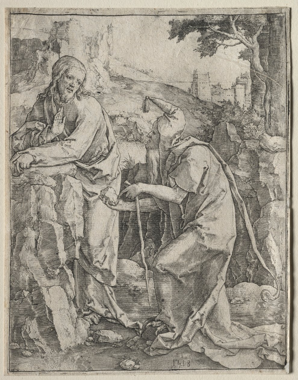 La tentazione di Cristo, 1518 da Lucas van Leyden