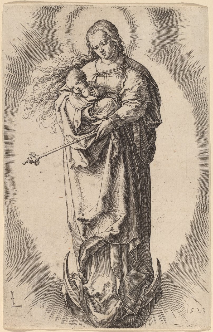 La Vergine e il Bambino sulla mezzaluna da Lucas van Leyden