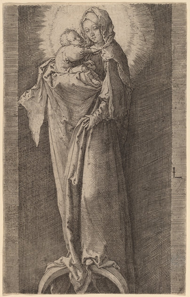 La Vergine nella nicchia da Lucas van Leyden
