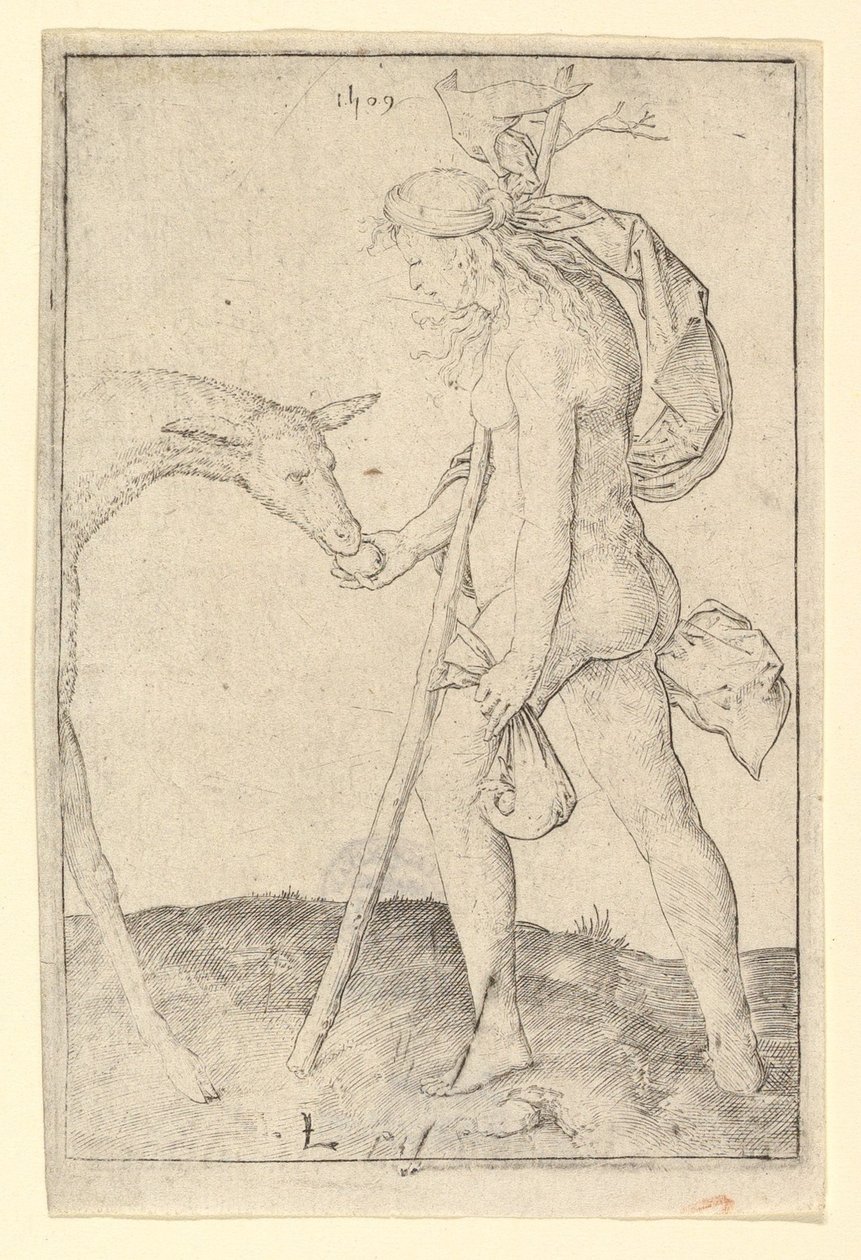 Donna con la cerva, 1509 da Lucas van Leyden