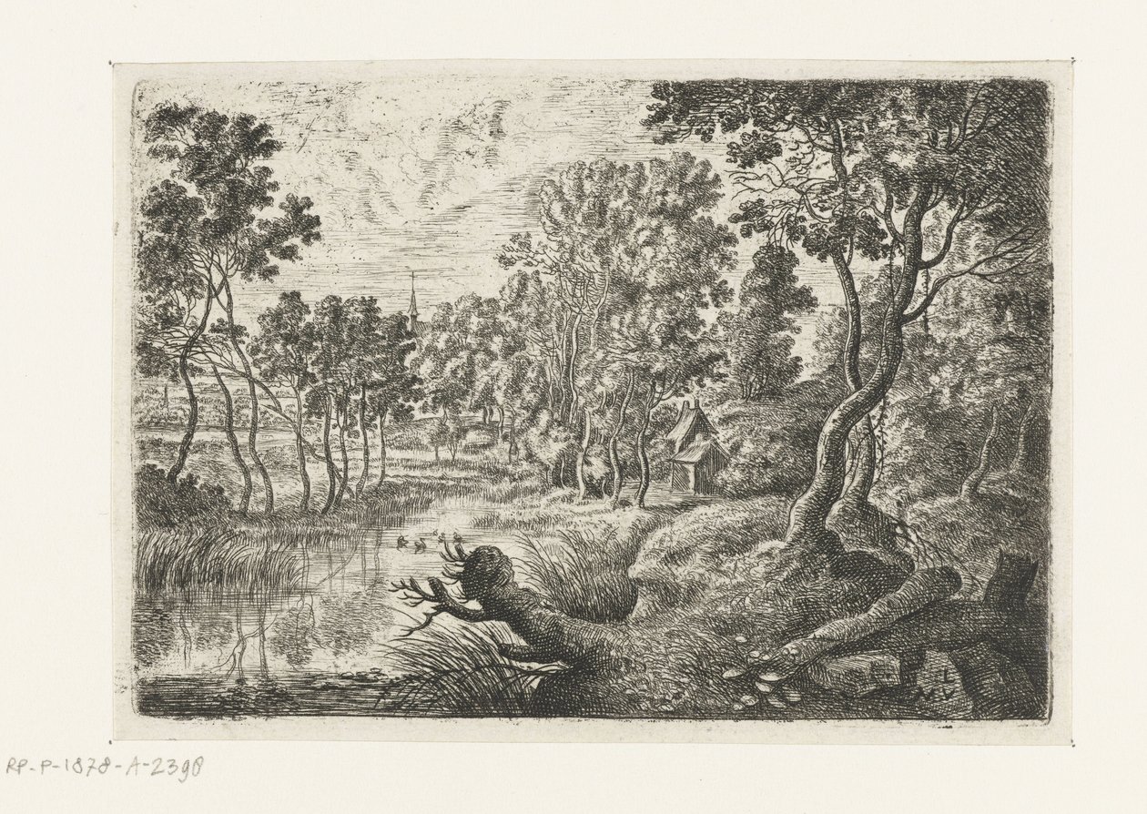 Paesaggio con un ruscello da Lucas van Uden