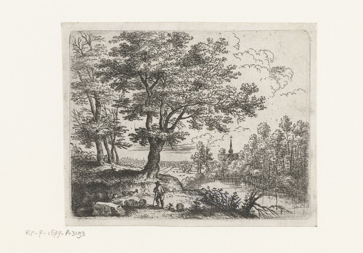 Paesaggio con un pastore da Lucas van Uden