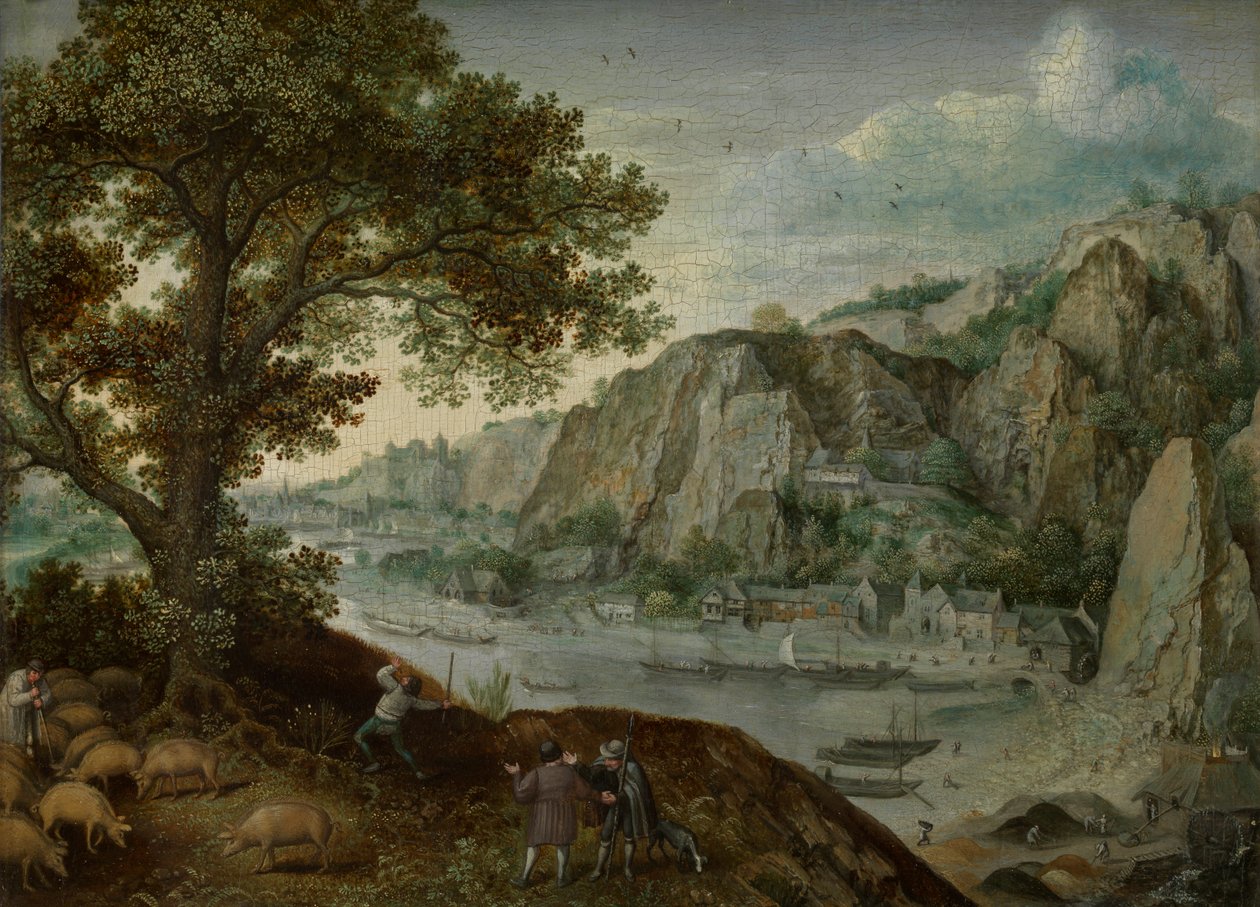 Huy, visto da Ahin da Lucas van Valckenborch