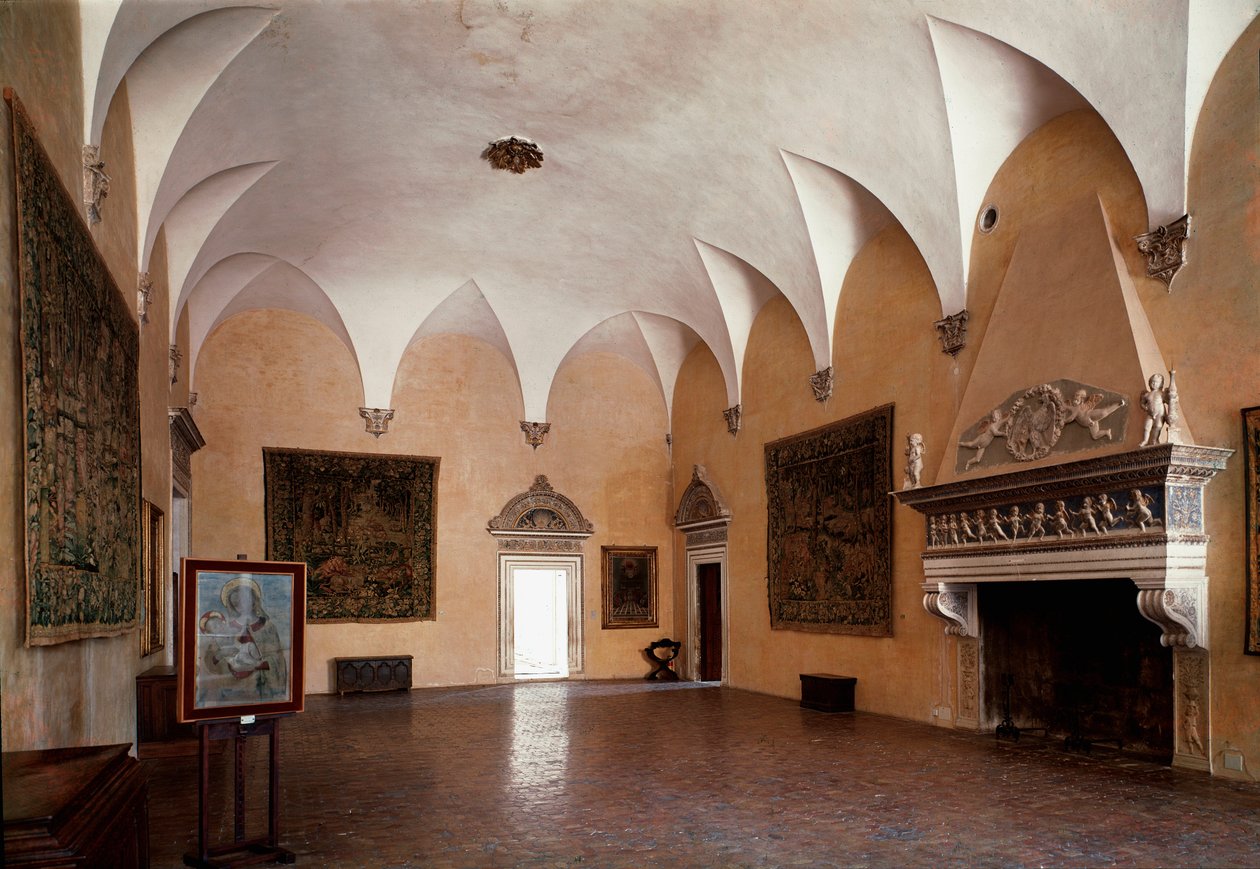 Salone del Palazzo Ducale realizzato sotto il regno del Duca Federico da Montefeltro, progettato dall
