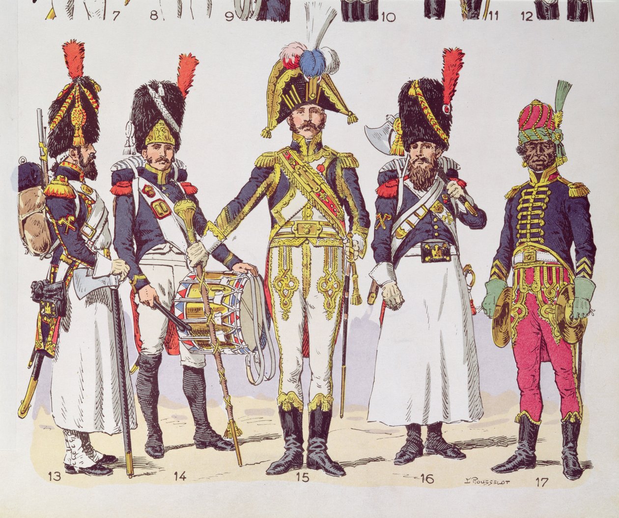 Granatieri della Prima Impero da Lucien Rousselot