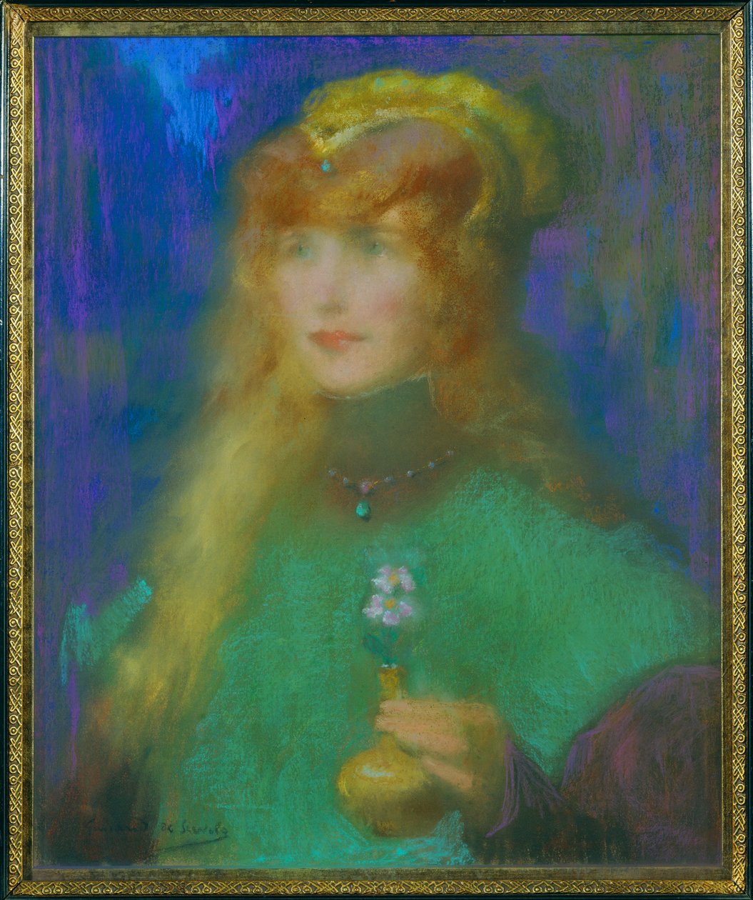 Principessa con orchidee da Lucien Guirand de Scevola