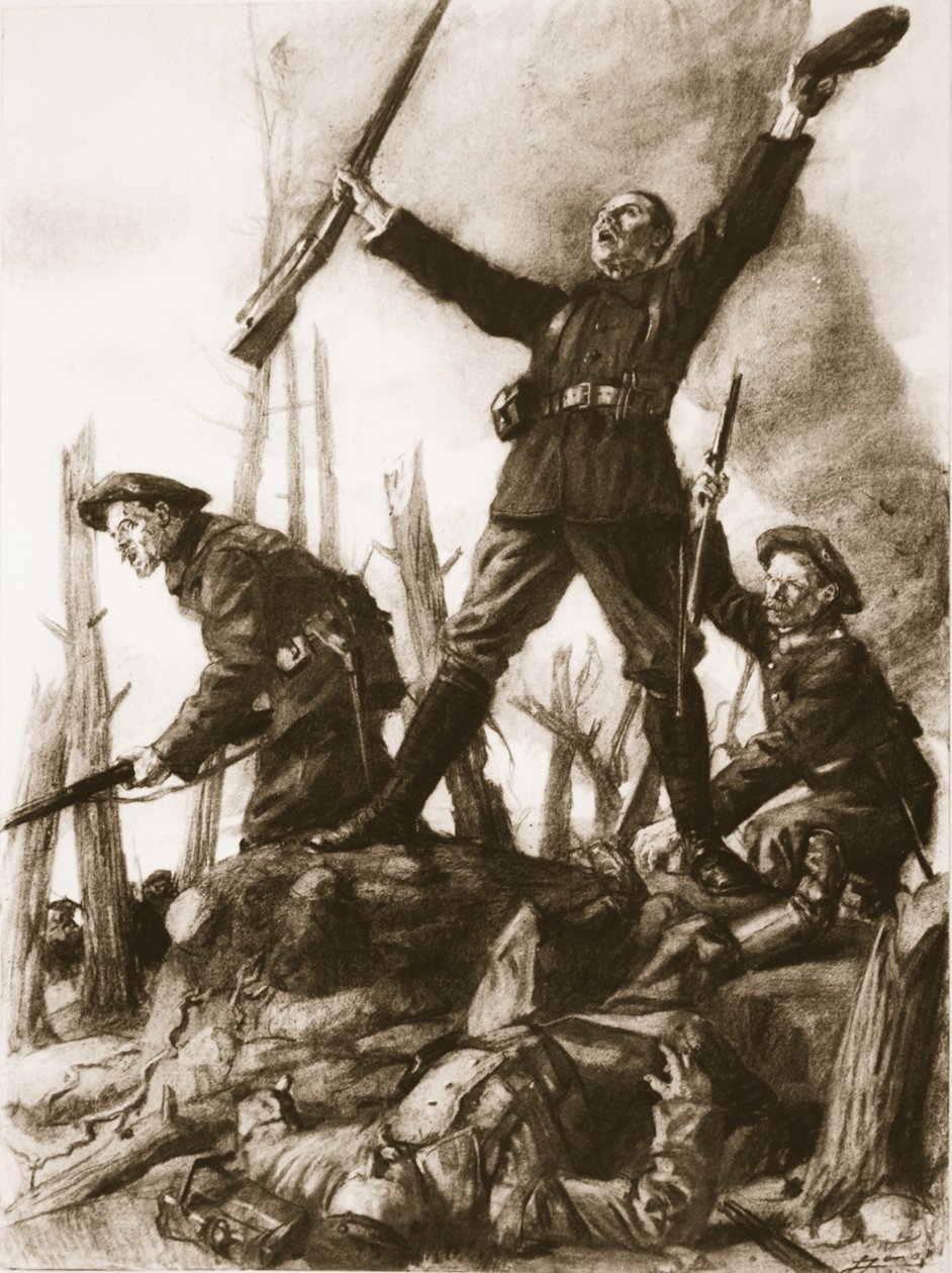 Alla vetta di Hartmannswillerkopf da Lucien Hector Jonas