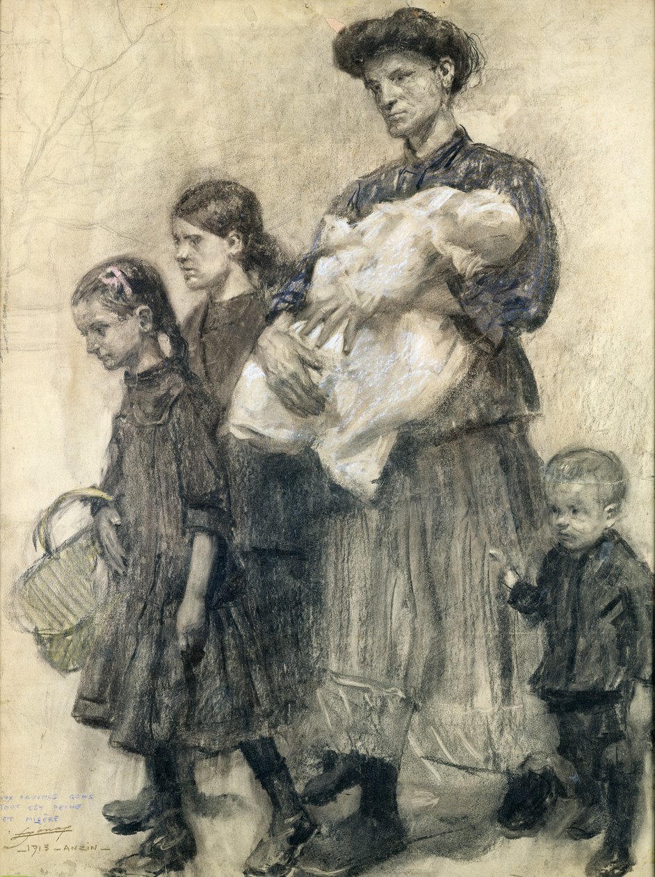 Tristezza e miseria tra i poveri di Anzin da Lucien Hector Jonas