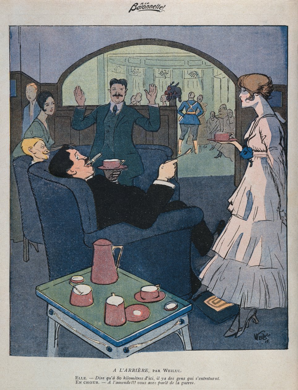 Al fronte interno, illustrazione da 