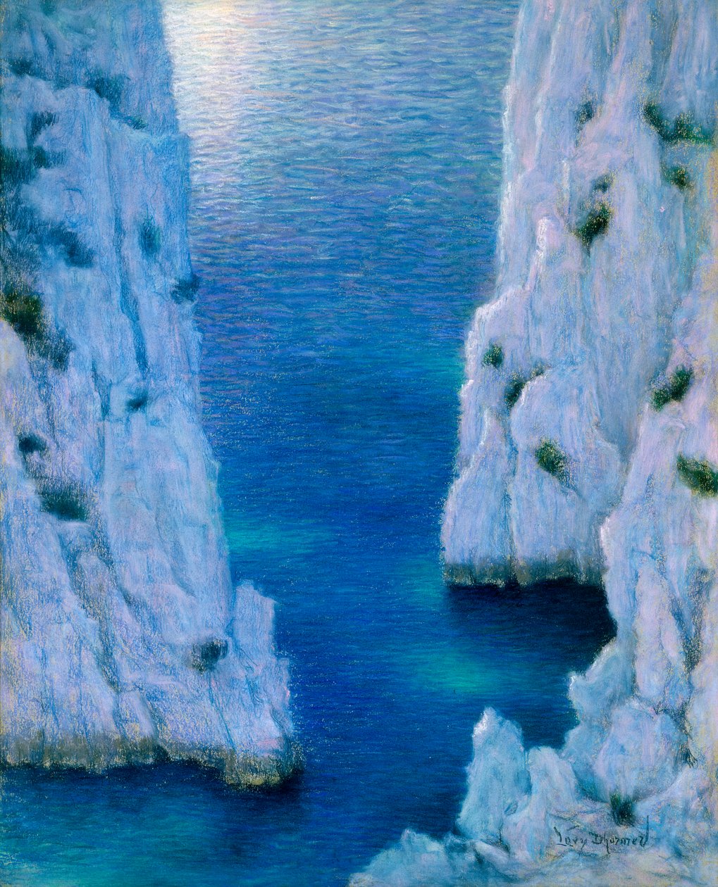 La Calanque, c.1936 da Lucien Levy Dhurmer