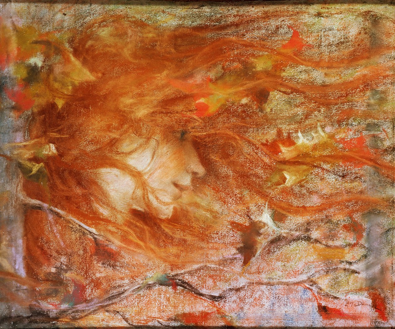 La raffica di vento da Lucien Levy Dhurmer