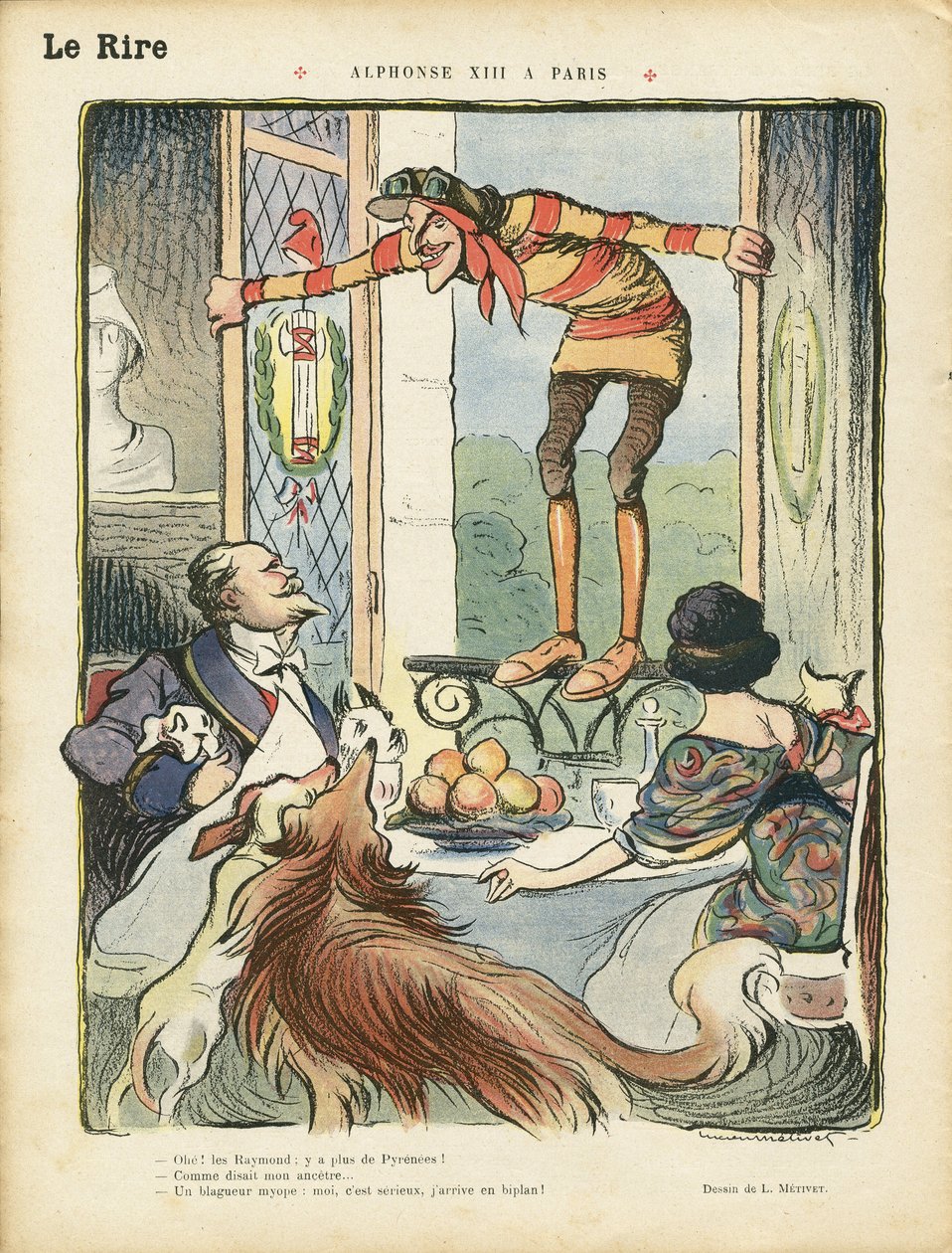 Illustrazione in Le Rire da Lucien Metivet
