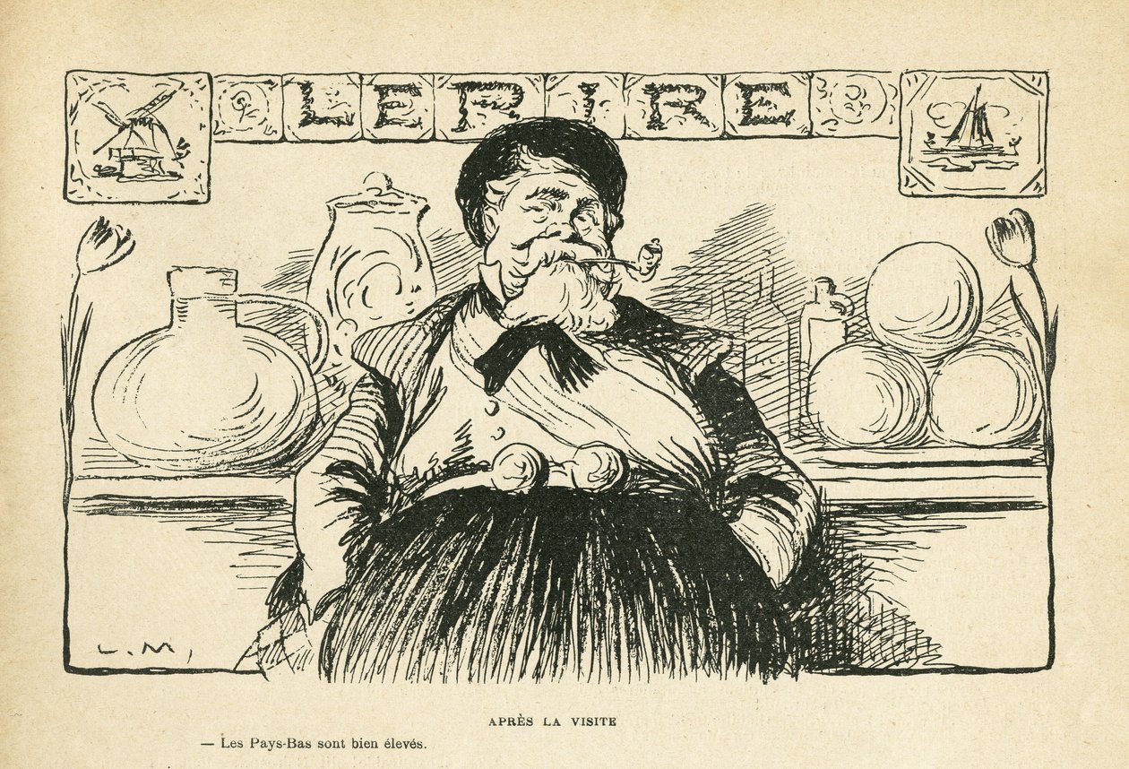 Illustrazione in Le Rire, 08/06/12 - Dopo la visita del Presidente - Fallieres Armand (1841-1931) da Lucien Metivet