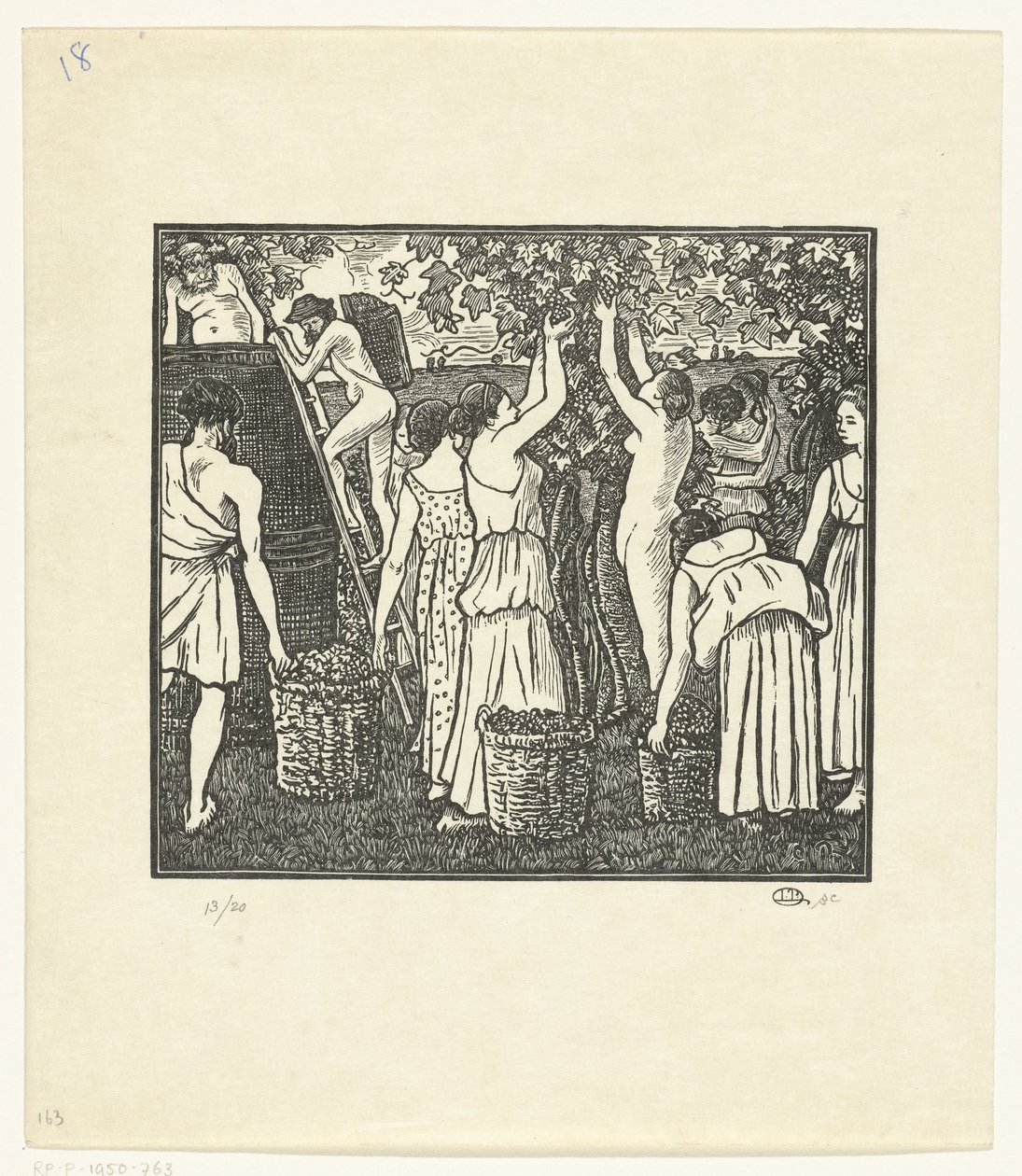 La vendemmia da Lucien Pissarro
