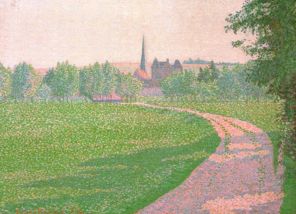 La chiesa di Eragny da Lucien Pissarro