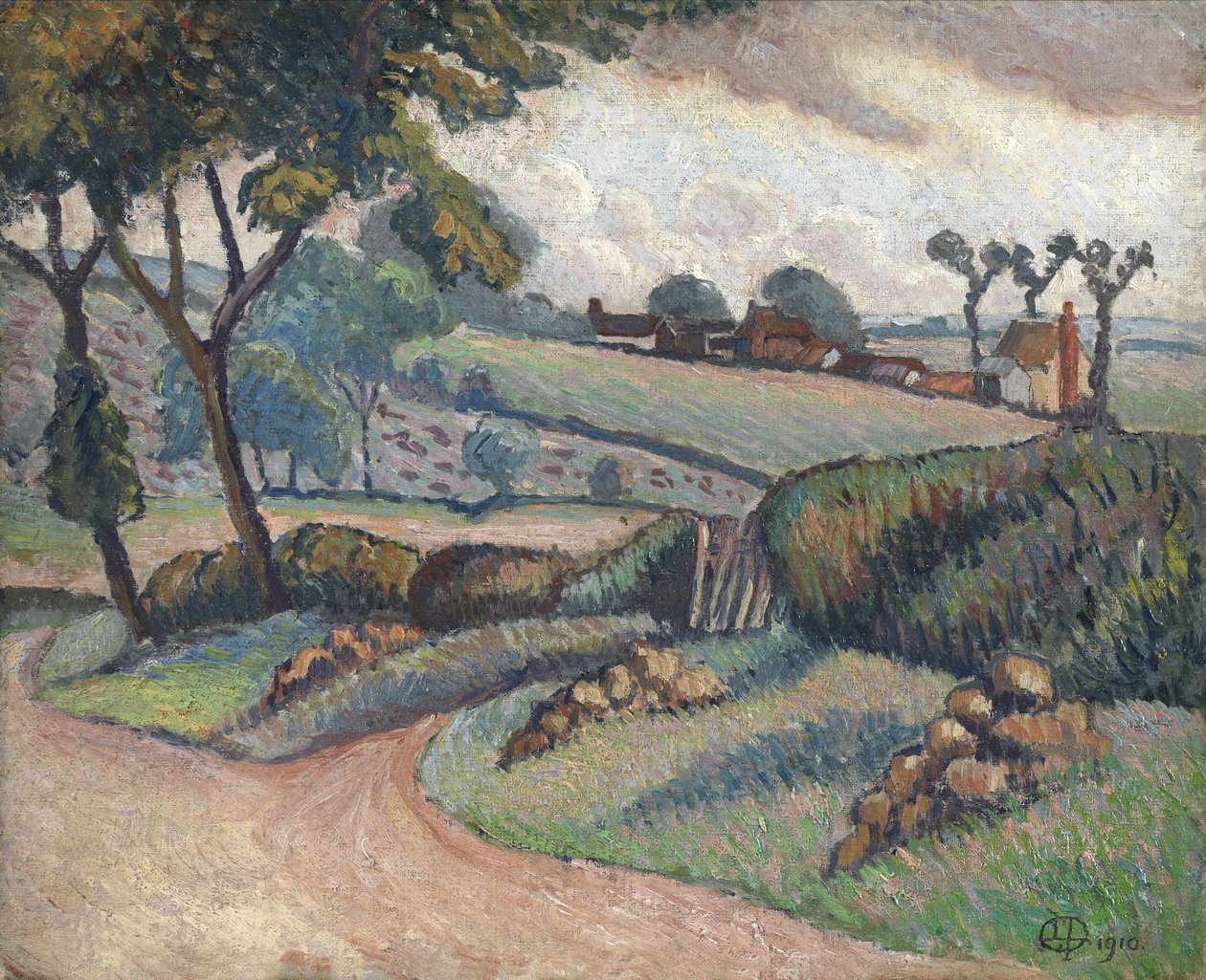 Duton Hill, Essex, 1910 da Lucien Pissarro