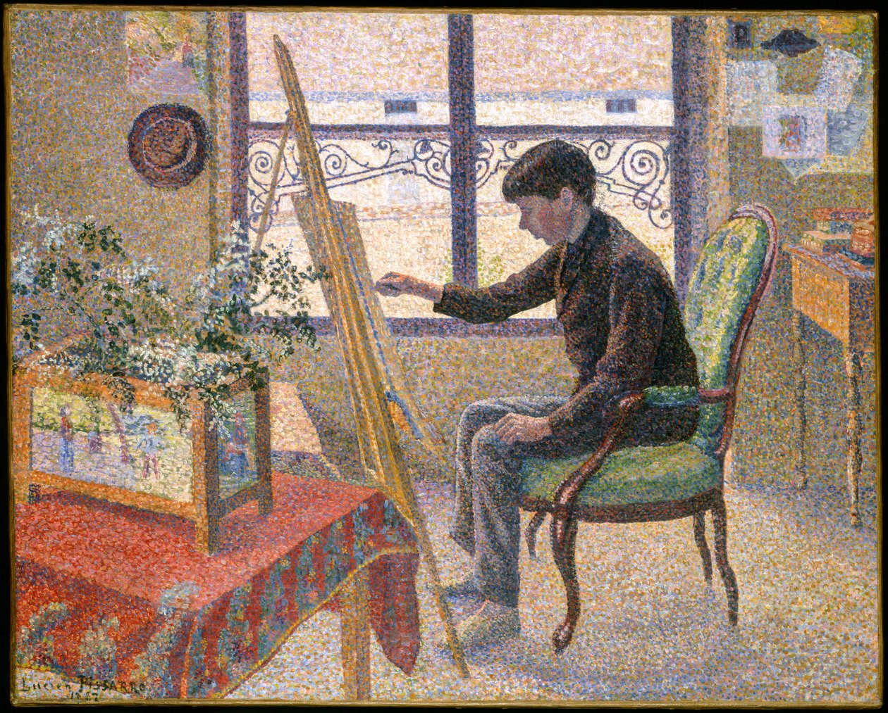 Interno dello studio da Lucien Pissarro