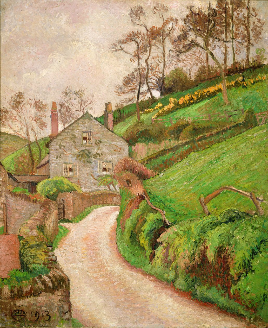 La casa del guardiacaccia, o il cottage del giardiniere da Lucien Pissarro