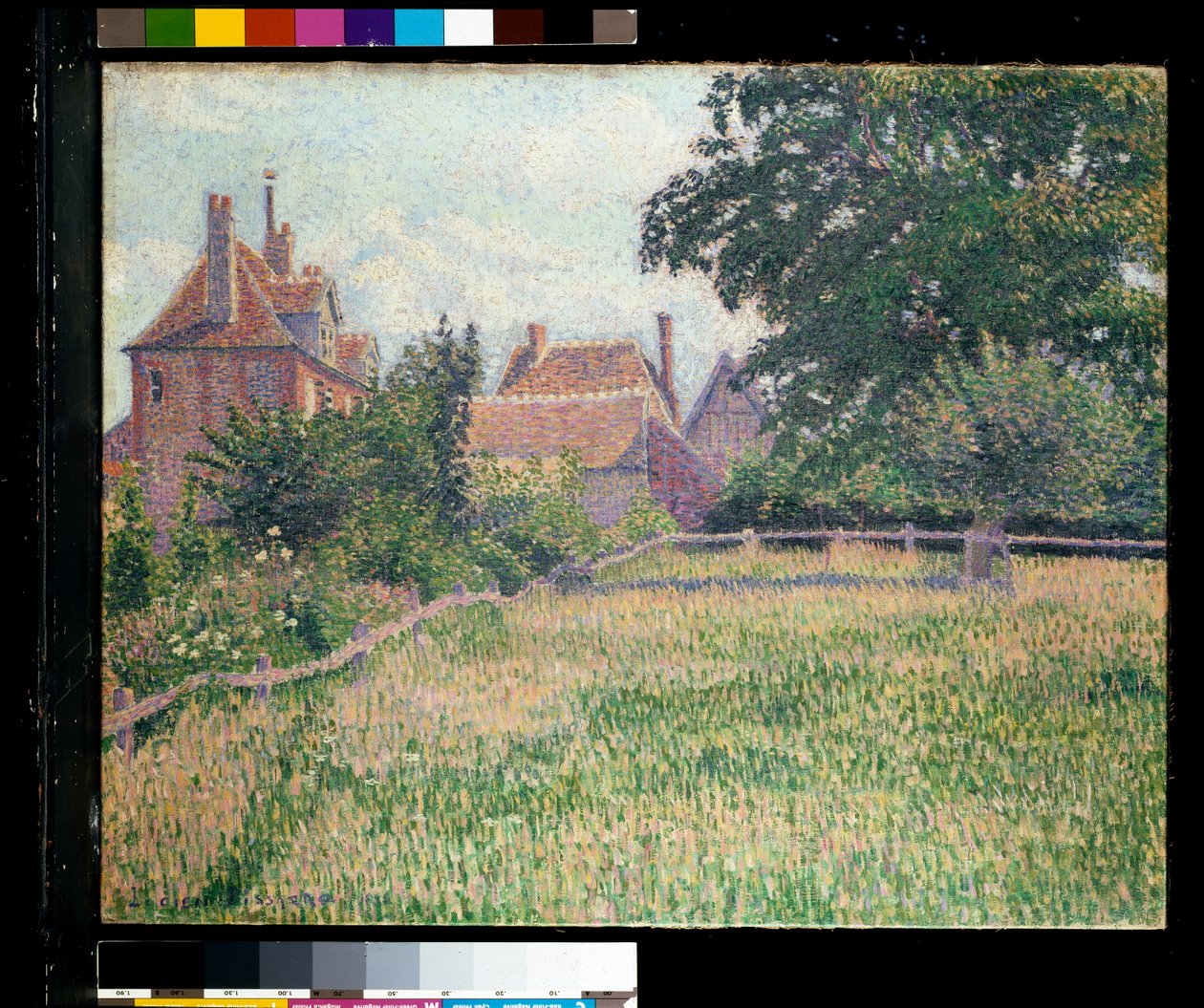 La casa della donna sorda, Eragny da Lucien Pissarro