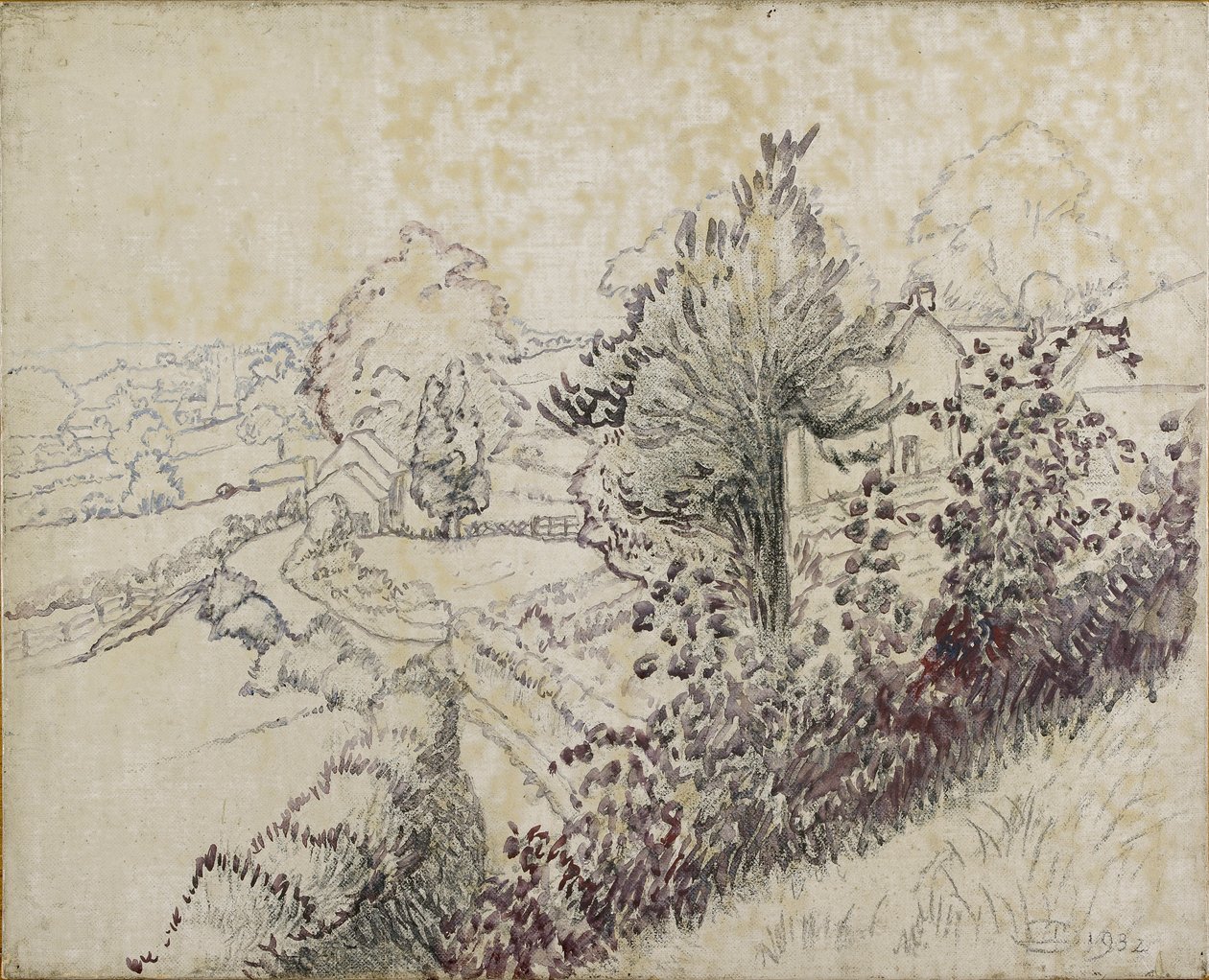 Vista di Leintwardine da Lucien Pissarro
